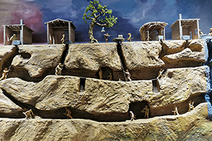 地道戰(zhàn)場(chǎng)景沙盤(pán)模型